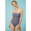 Mantaray Geo Printed Bandeau Shaping Suit For Female