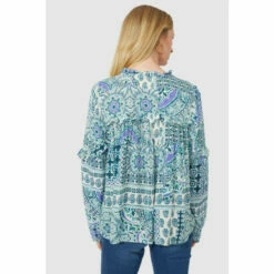 Mantaray Patchwork Paisley Crepe Top For Female -Cheap Mantaray Store unnamed file 1820