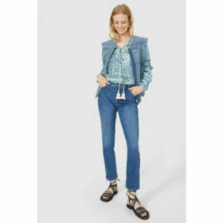 Mantaray Patchwork Paisley Crepe Top For Female -Cheap Mantaray Store unnamed file 1821