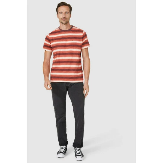 Mantaray Mini Stripe Crew Neck Tee For Male 3 Mantaray Mini Stripe Crew Neck Tee For Male - Image 3