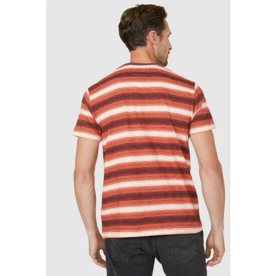 Mantaray Mini Stripe Crew Neck Tee For Male 4 Mantaray Mini Stripe Crew Neck Tee For Male - Image 4