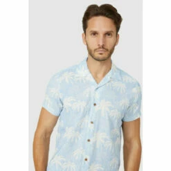 Mantaray Palm Tree Printed Shirt For Male -Cheap Mantaray Store unnamed file 1893