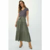 Mantaray Ditsy Print Tiered Midi Skirt For Female