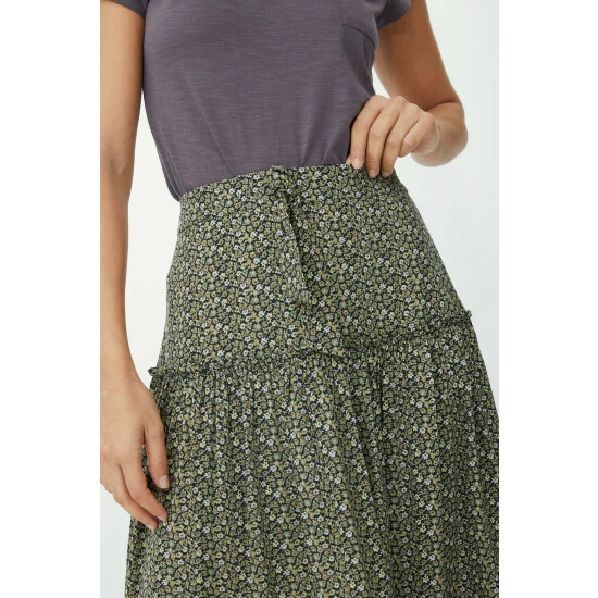 Mantaray Ditsy Print Tiered Midi Skirt For Female 3 Mantaray Ditsy Print Tiered Midi Skirt For Female - Image 3