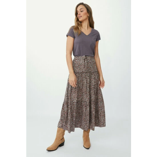 Mantaray Ditsy Print Tiered Midi Skirt For Female 7 Mantaray Ditsy Print Tiered Midi Skirt For Female - Image 7