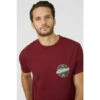 Mantaray Gas Station Chest Print Printed Tee For Male