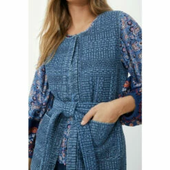 Mantaray Chambray Quilted Gilet With Belt For Female -Cheap Mantaray Store unnamed file 1974