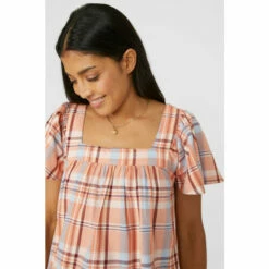 Mantaray Check Square Neck Top For Female 8 Mantaray Check Square Neck Top For Female -Cheap Mantaray Store unnamed file 1980