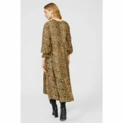 Mantaray Animal Tiered Midi Dress For Female -Cheap Mantaray Store unnamed file 1993