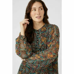 Mantaray Paisley Print Button Front Chiffon Top For Female -Cheap Mantaray Store unnamed file 2016