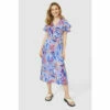 Mantaray Paisley Printed V Neck Midi Dress For Female