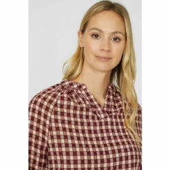 Mantaray Check Relaxed Shirt For Female -Cheap Mantaray Store unnamed file 2027