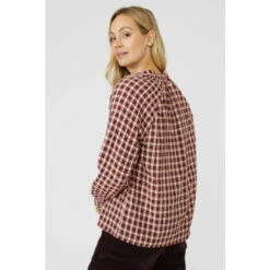 Mantaray Check Relaxed Shirt For Female -Cheap Mantaray Store unnamed file 2028