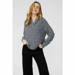 Mantaray Check Relaxed Shirt For Female -Cheap Mantaray Store unnamed file 2031