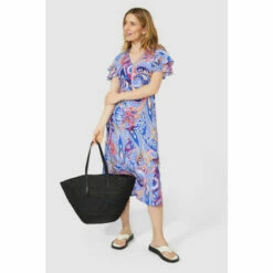 Mantaray Paisley Printed V Neck Midi Dress For Female -Cheap Mantaray Store unnamed file 206