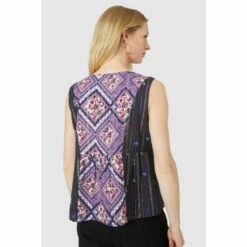 Mantaray Lace Trim Metallic Scarf Mix & Match Top For Female -Cheap Mantaray Store unnamed file 2063