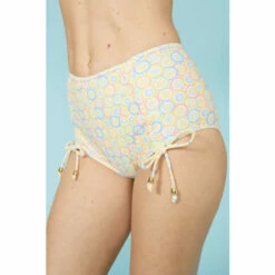 Mantaray Tile Print High Waisted Bikni Bottom For Female -Cheap Mantaray Store unnamed file 2103