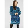 Mantaray Printed Tunic Dress With Frill Detail For Female