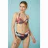 Mantaray Bold Floral Halter Bikini Top For Female