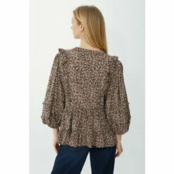Mantaray Ruffle Detail Ditsy Print Square Neck Top For Female -Cheap Mantaray Store unnamed file 2207