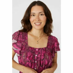 Mantaray Sleeveless Frill Detail Floral Midi Dress For Female -Cheap Mantaray Store unnamed file 2219