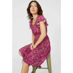 Mantaray Sleeveless Frill Detail Floral Midi Dress For Female -Cheap Mantaray Store unnamed file 2221