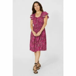 Mantaray Sleeveless Frill Detail Floral Midi Dress For Female -Cheap Mantaray Store unnamed file 2222