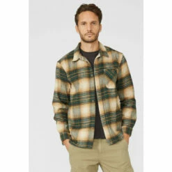 Mantaray Herringbone Brushed Check Overshirt For Male