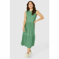 Mantaray Tiered Midi Dress For Female -Cheap Mantaray Store unnamed file 2293