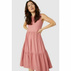 Mantaray Tiered Midi Dress For Female -Cheap Mantaray Store unnamed file 2294