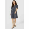 Mantaray Striped Button Through Shirt Dress For Female