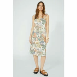Mantaray Strappy Leafy Floral Print Dress For Female