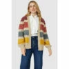 Mantaray Chunky Nep Stripe Edge To Edge Cardigan For Female