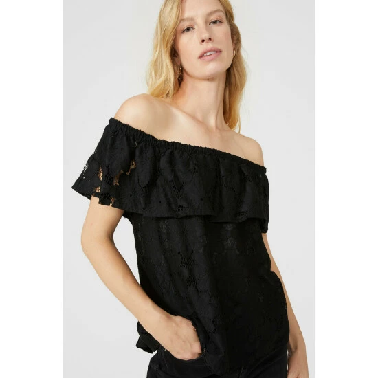 Mantaray Bardot Lace Top For Female 3 Mantaray Bardot Lace Top For Female - Image 3
