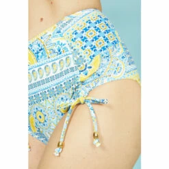 Mantaray Tile Print High Waisted Bikini Bottom For Female -Cheap Mantaray Store unnamed file 2428