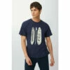 Mantaray Long Beach Surfboard Printed Tee For Male