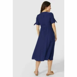 Mantaray V Neck Button Through Mini Dress For Female -Cheap Mantaray Store unnamed file 2468