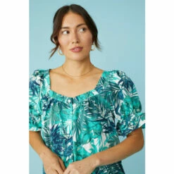 Mantaray Puff Sleeve Swing Dress For Female -Cheap Mantaray Store unnamed file 2474