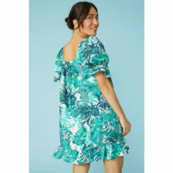 Mantaray Puff Sleeve Swing Dress For Female -Cheap Mantaray Store unnamed file 2475