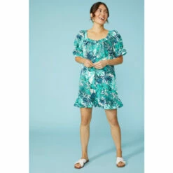 Mantaray Puff Sleeve Swing Dress For Female -Cheap Mantaray Store unnamed file 2476