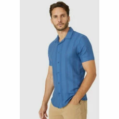 Mantaray Textured Stripe Shirt For Male
