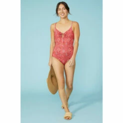 Mantaray Shell Paisley Print Lace Up Costume For Female -Cheap Mantaray Store unnamed file 2497