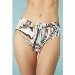 Mantaray Pastel Animal Ditsy Print High Waist Bikini Pant For Female