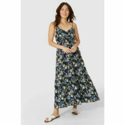 Mantaray Strappy Floral Print Maxi Dress For Female