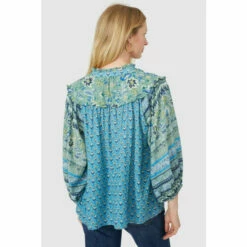 Mantaray Longsleeve Frill Yoke Floral Paisley Top For Female -Cheap Mantaray Store unnamed file 2561