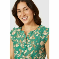 Mantaray Sleeveless Notch Neck Printed Top For Female -Cheap Mantaray Store unnamed file 2608