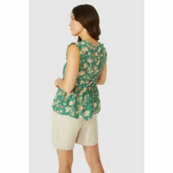 Mantaray Sleeveless Notch Neck Printed Top For Female -Cheap Mantaray Store unnamed file 2609