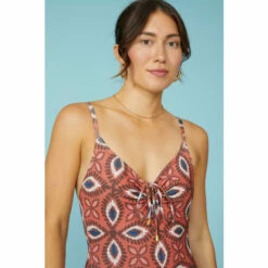 Mantaray Feather Geo Print Lace Up Costume For Female -Cheap Mantaray Store unnamed file 2614