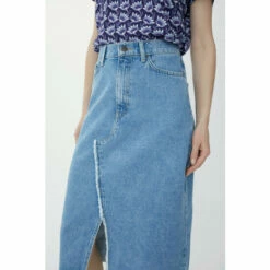 Mantaray Split Front Denim Skirt For Female -Cheap Mantaray Store unnamed file 2621