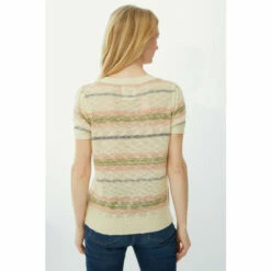 Mantaray Shortsleeve Twisted Slub Yarn Jumper For Female -Cheap Mantaray Store unnamed file 263